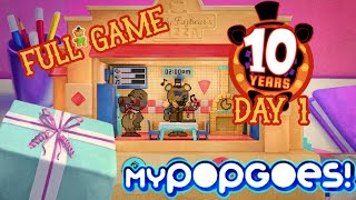 myPOPGOES IS HERE  FNaF 10 Year Anniversary Day 1 myPOPGOES FULL GAME [upl. by Revlys]