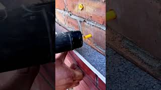 Lightweight exterior brick installation Good tools and machinery make work easy [upl. by Chandal]