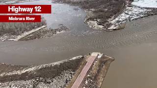 Historic Flooding  Niobrara River at Highway 12 [upl. by Anirav]