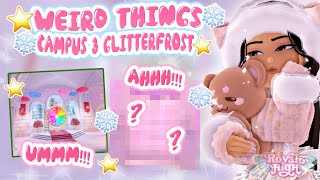 WEIRD THINGS ARE 😳HAPPENING👀  Royale High Glitterfrost [upl. by Amsed]