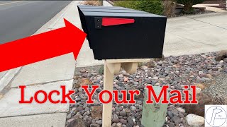 Mail Boss 7506 Mail Manager Curbside Locking Security Mailbox Black Large [upl. by Dido252]