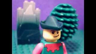 Robin Hood vs Little John What MIGHT have happened LEGO stop motion animation film [upl. by Ecirtael]