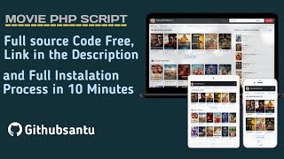 PHP Movie CMS Portal  Full source code Free  Full Installation Video  IMDB import [upl. by Thurmond]