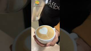 Latte Art Heart by our barista student Mr Bikal Adhikari [upl. by Odo592]