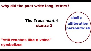 THE TREES PART 4 stanza 3 [upl. by Sher]