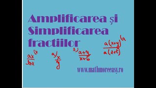 Amplificarea si simplificarea fractiilor [upl. by Berkow]