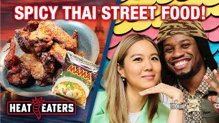 INSANELY Spicy Thai Street Food Boat Noodles  Chicken Wings with Denzel Curry  Heat Eaters [upl. by Eveiveneg]