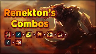 ALL RENEKTON COMPLETE COMBOS  WILD RIFT GUIDE [upl. by Trovillion]