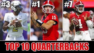 The Top 10 Quarterbacks in the 2025 NFL Draft  Summer Scouting [upl. by Alrad]