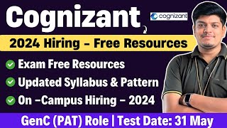 Cognizant 2024 Hiring Updated Exam Pattern amp Syllabus  Free Resources  Cognizant GenC Exam Pattern [upl. by Katharyn279]