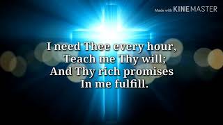 I Need Thee Every Hour  Prairieland Gospel  Lyric Video [upl. by Farrington]