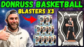 I CANT STOP PULLING WEMBY 202324 Panini Donruss Basketball Blaster Box Review [upl. by Chickie803]