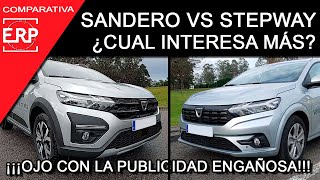 DACIA Sandero VS Sandero Stepway ¿Nos quieren engañar ¿Cuál interesa más COMPARATIVA LOW COST [upl. by Ylekalb]