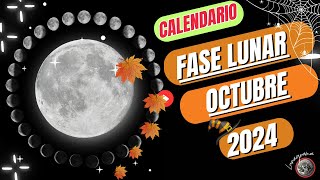 🌗FASES de la LUNA OCTUBRE 2024 📆CALENDARIO lunar OCTUBRE 2024 Fase de LUNA HOY✨ [upl. by Dana]