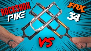 Fox 34 vs RockShox Pike  2020 Edition  Which Fork Wins [upl. by Salaidh]