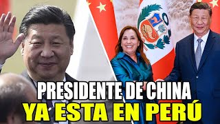 PRESIDENTE DE CHINA LLEGA AL PERÚ [upl. by Stamata884]