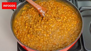 How to Cook Mbaazi Recipe  Spicy Pigeon Peas Curry Recipe  Pegion Peas Recipe  Infoods [upl. by Jenei417]