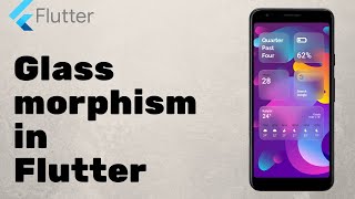 Glass Morphism in Flutter  Flutter tutorial 2022 [upl. by Atnad]