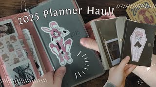 ☾ 2025 Planner Haul  Hobonichi Midori and more [upl. by Atnauqahs]