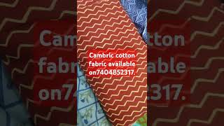 cambric cotton fabric [upl. by Refennej]