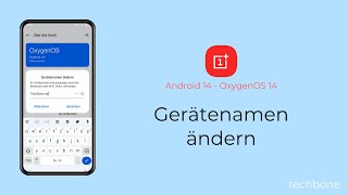 Gerätenamen ändern  OnePlus Android 14  OxygenOS 14 [upl. by Barnet433]