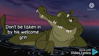 Never smile at a Crocodile song lyrics Peter Pan [upl. by Keryt179]