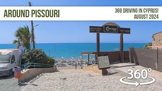 Around Pissouri in 360  awesome 8K footage [upl. by Mcmaster767]