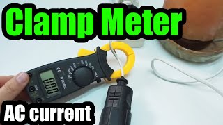 How to measure AC Current Draw with a Clamp Meter DT3266L AC Amp clamp Multimeter [upl. by Yeclek625]