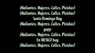 Maliantes mujeres calles pistolas letra [upl. by Comfort677]