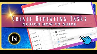 Notion How To Guide  Create Repeating Tasks [upl. by Noryd]