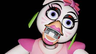 Glamrock Chica Jumpscare Remake [upl. by Dnalevelc]