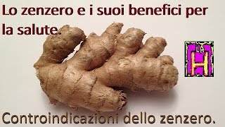 Lo zenzero e i suoi benefici per la salute Controindicazioni dello zenzero [upl. by Arty]