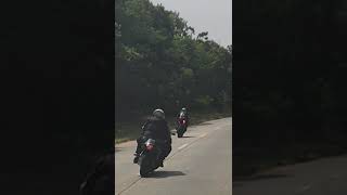 Motorcycles racing on Southern state parkway racing [upl. by Nirehs998]