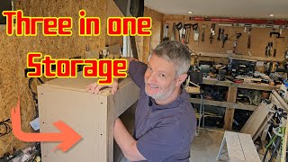 I Built Custom Storage Using Only basic DIY tools and skills [upl. by Kaila539]