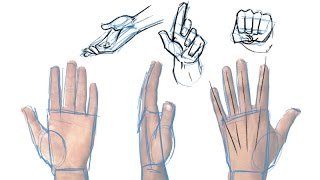 A Quick and Simple Guide to Drawing Hands [upl. by Ainnat]