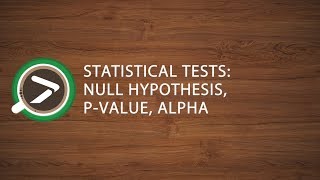 20 Statistical Tests Null Hypothesis pvalue alpha in Excel with XLSTAT [upl. by Ellierim]