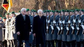 Berlino  Mattarella incontra il Presidente della Repubblica Federale di Germania [upl. by Fiester378]