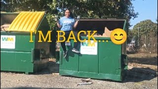 DUMPSTER DIVINGVLOGTOBER DAY 6 I CANT BELIEVE I DID THIS  AGAIN 🤯🤯🤯 [upl. by Larianna26]