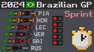 2024 Brazilian Grand Prix Sprint Timelapse [upl. by Coad]