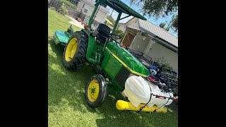 Demonstrating My New Chapin 25 Gallon Sprayer on a John Deere 790 [upl. by Nojid463]