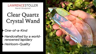 Unique Crystal Wand by Lawrence Stoller 522g [upl. by Laehcor]