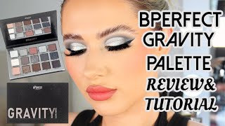 bPerfect Gravity Shadow Palette Review amp Silver Cut Crease Tutorial 🩶 [upl. by Bury]