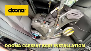 Doona Carseat Base Installation [upl. by Eenahs]