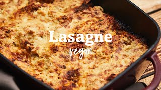 Diese vegane LASAGNE werdet ihr lieben mit cremiger Béchamelsauce [upl. by Viva801]