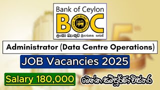 BOC Job Vacancies I Government Job Vacancies in Sri Lanka I Job Sinhala 2024 [upl. by Haya]