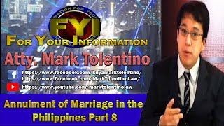 FYI Annulment of marriage in the Philippines Part 8 [upl. by Mor18]