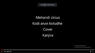 Kodi aruvi kottuthe  ft mukunda sai  Kanjira  Cover [upl. by Mcgruter370]