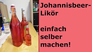 Johannisbeerlikör  Einfach selbstgemacht [upl. by Arol]