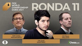 11ª Partida Campeonato del Mundo de la FIDE 2021  Carlsen vs Nepomniachtchi [upl. by Aitret]