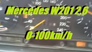 Old video Mercedes w201 26 0100 on dirt road with locked diff ASD  kejetronic [upl. by Annaitat]